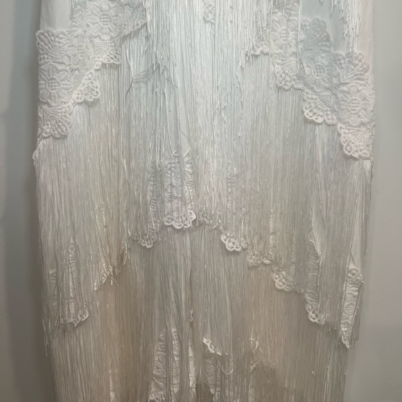 White Fringe Jumpsuit - Picture 7 of 11